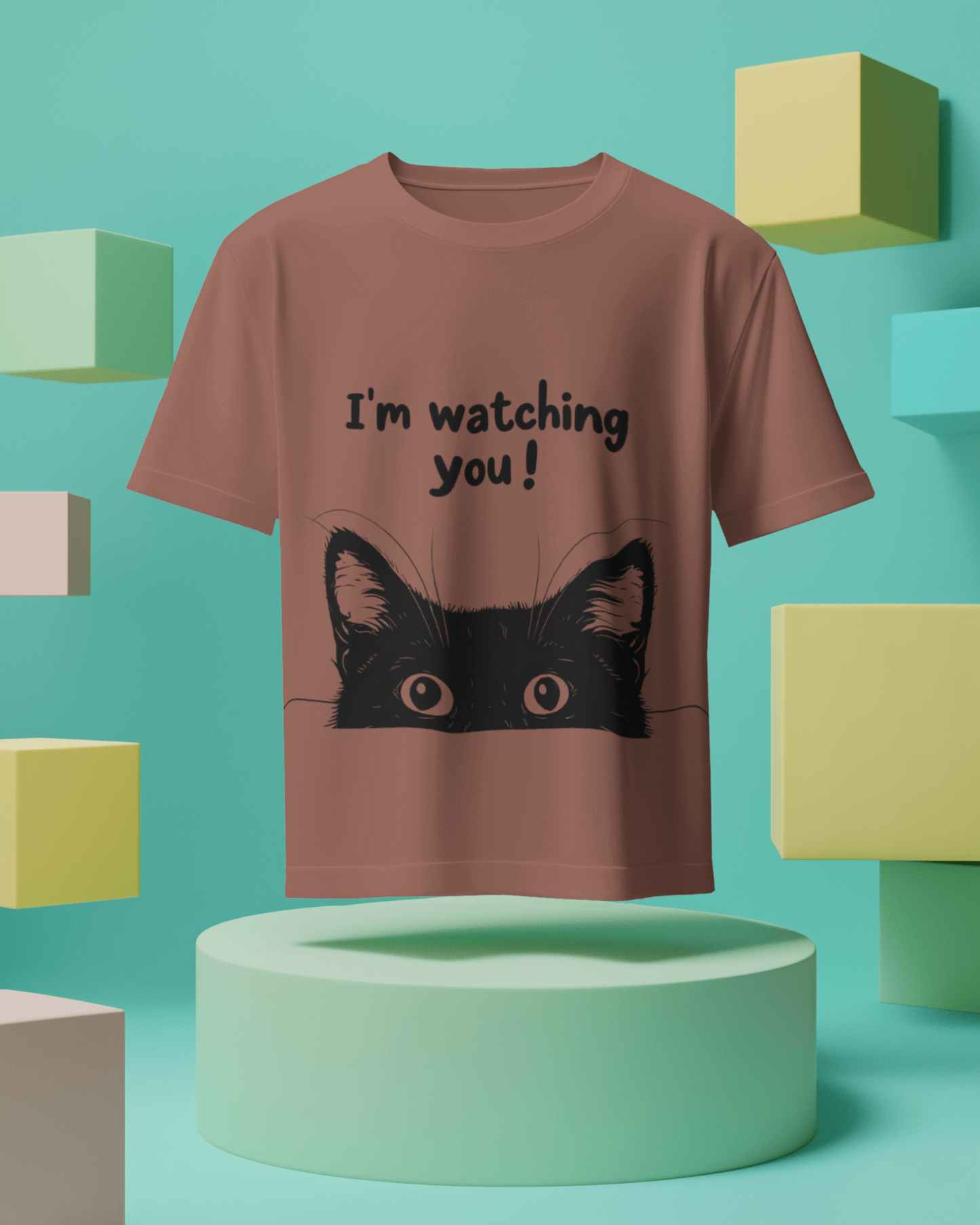 “I’m Watching You” – Unisex Cat Lover T-Shirt | 7 Cool Colors