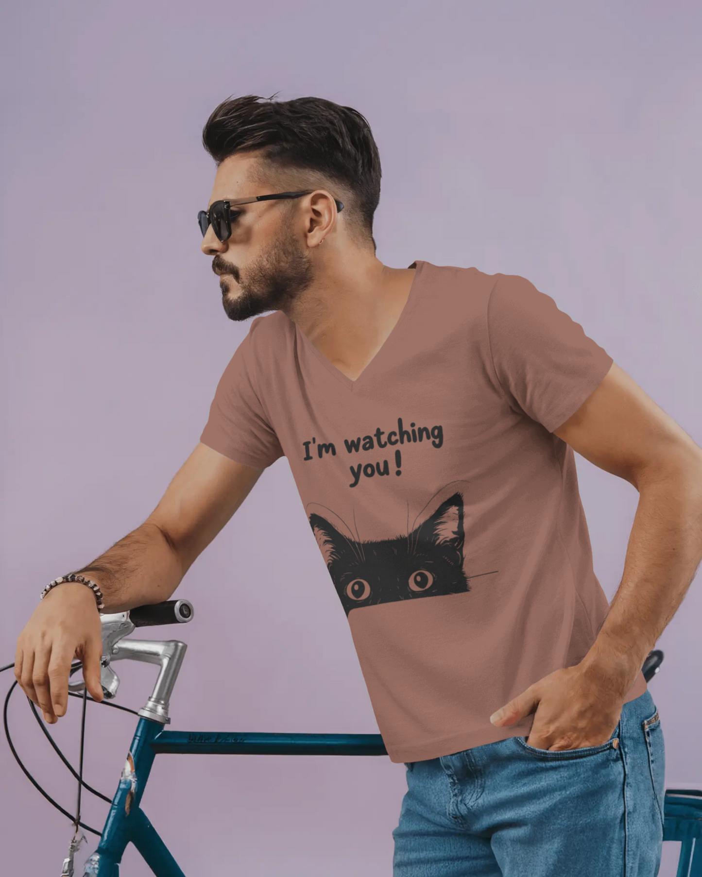 “I’m Watching You” – Unisex Cat Lover T-Shirt | 7 Cool Colors