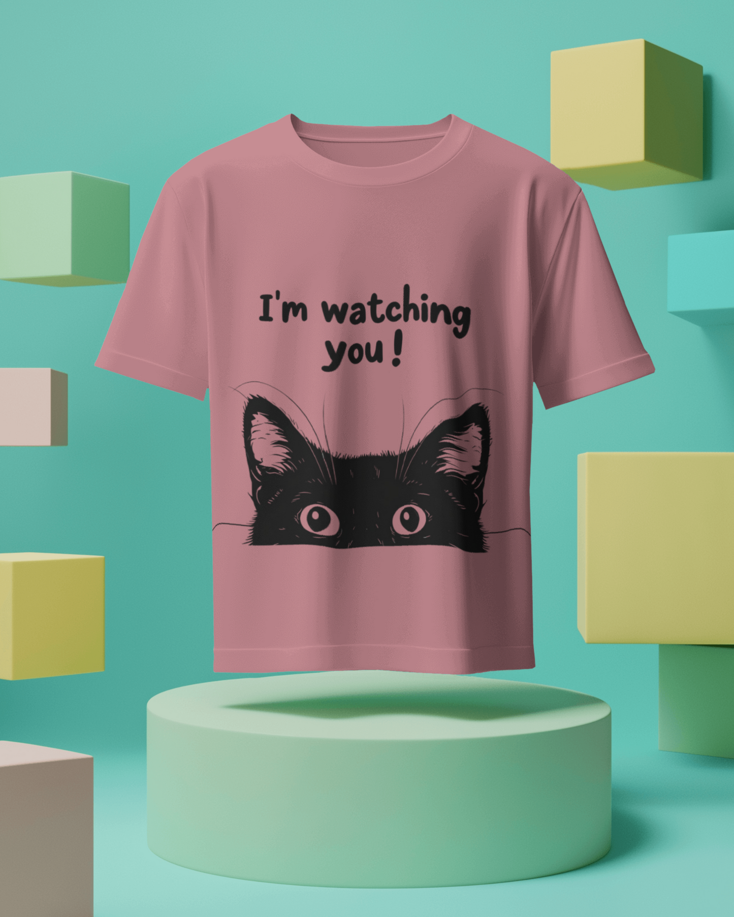 “I’m Watching You” – Unisex Cat Lover T-Shirt | 7 Cool Colors