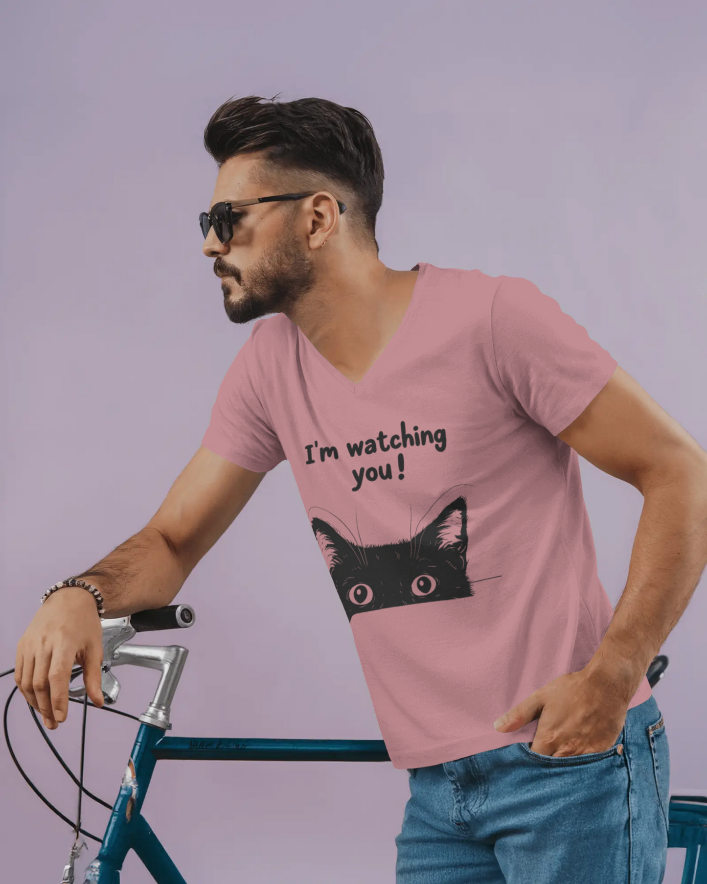 “I’m Watching You” – Unisex Cat Lover T-Shirt | 7 Cool Colors